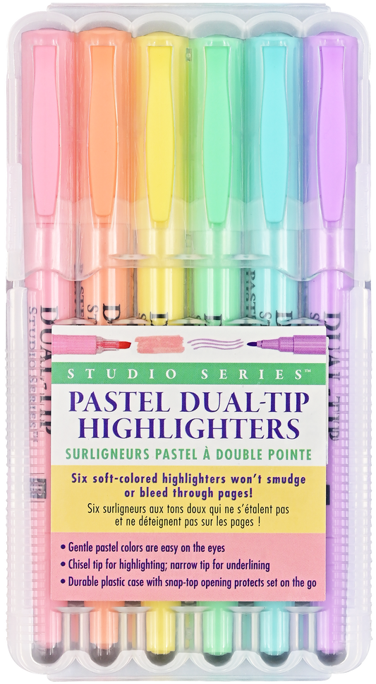 Highlighters - Studio Series Dual-Tip Pastel (Set of 6)