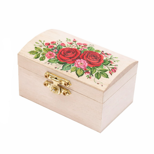 Wood - Dome Top Wooden Jewelry Box