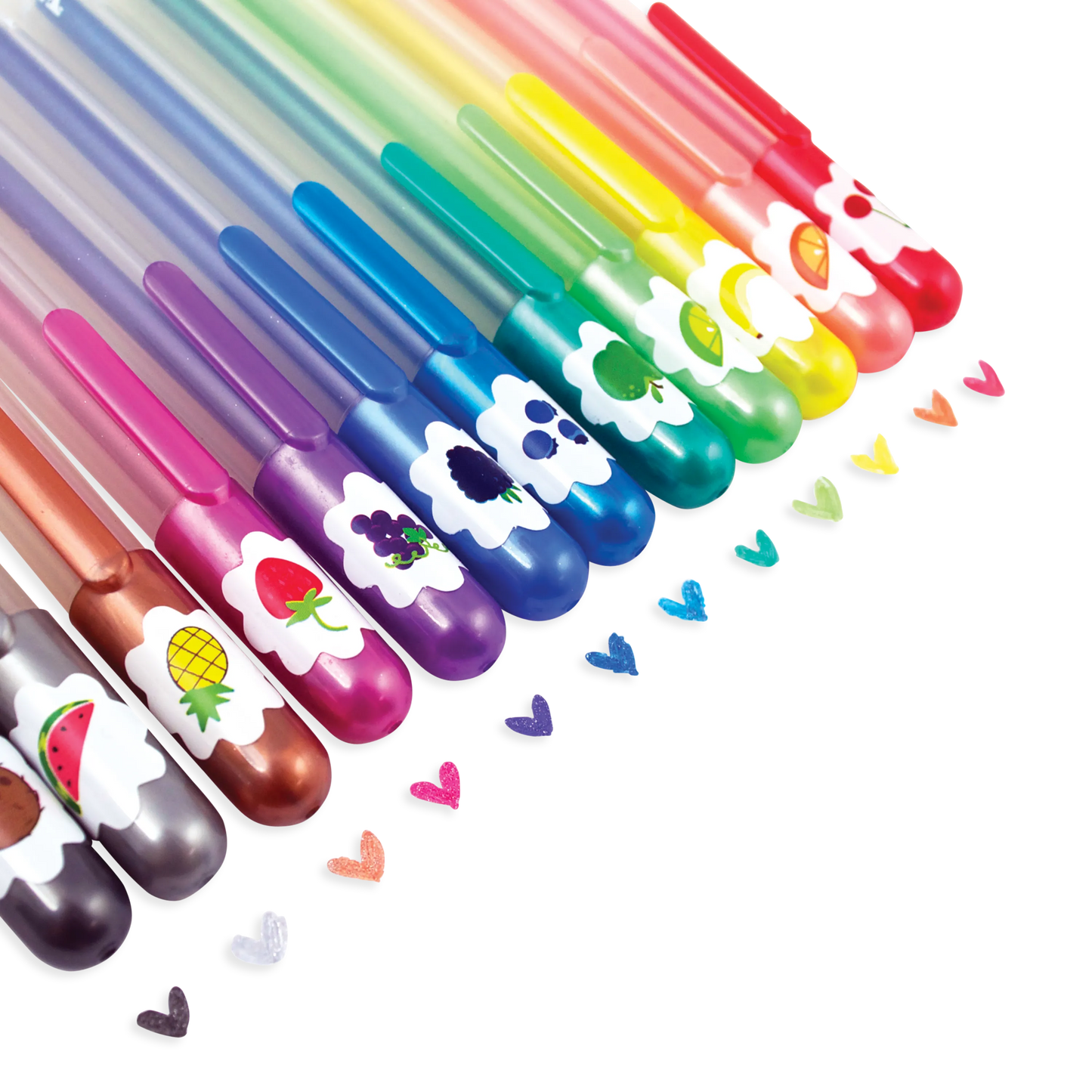 Pens - Yummy Yummy Scented Glitter Gel Pens - Set of 12
