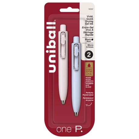 Pen - Uni-Ball One P. Micro Point Gel Pens 2/Pkg