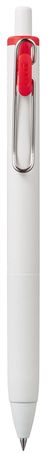Pen - Uni-Ball One Retractable Pen 0.5mm Open Stock Red