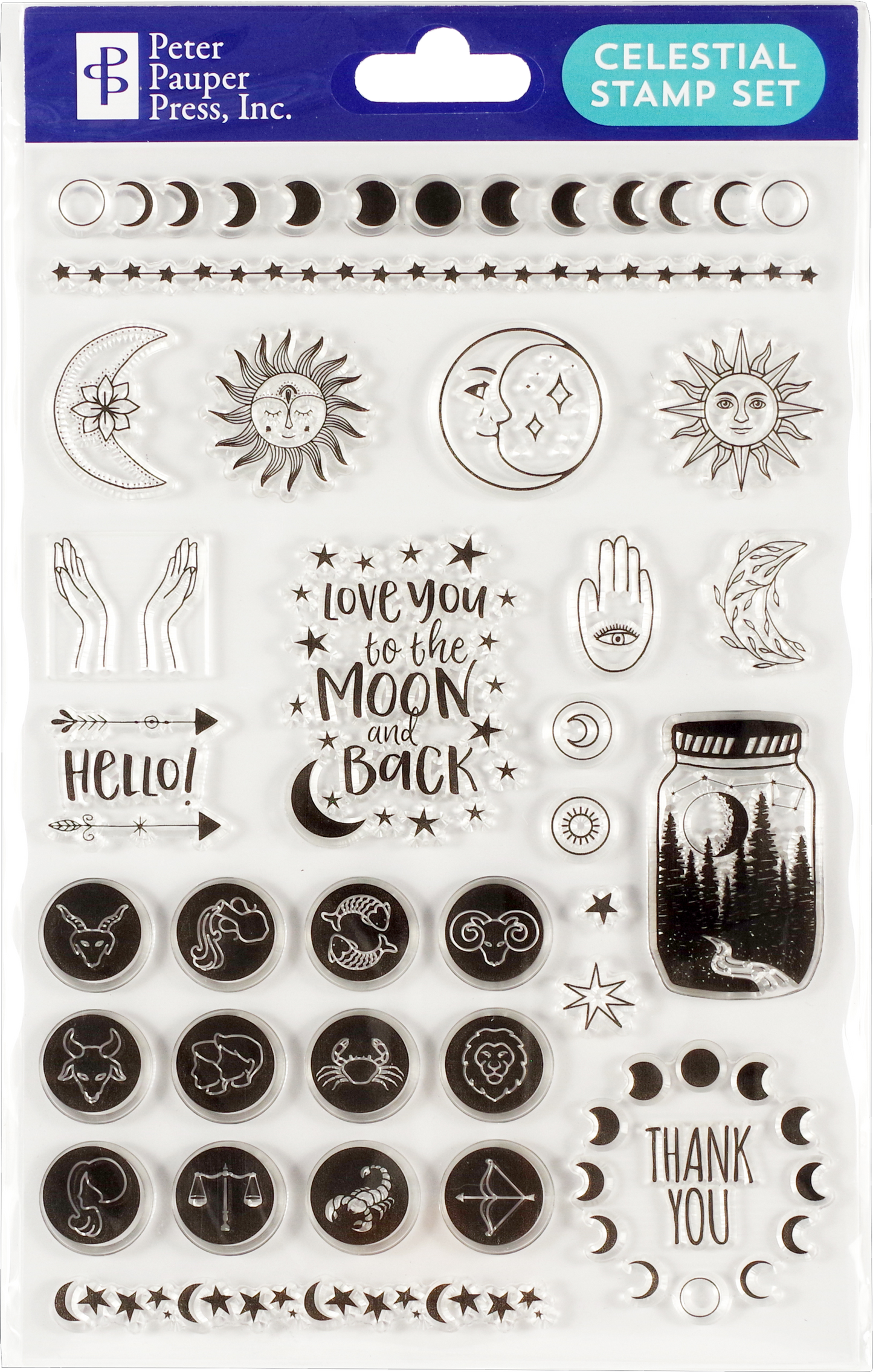 Stamps - Celestial Clear Silicone Stamp Set