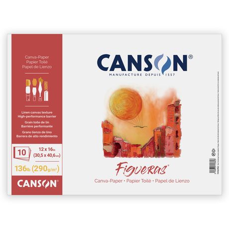 Paper - Canson Aritst Series Canva Paper Pad 12"X16"