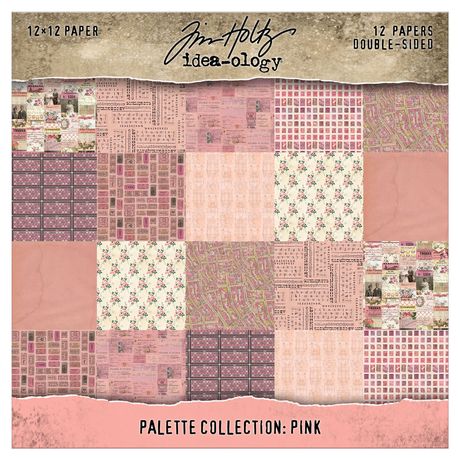 Paper - Idea-ology Double- Sided Cardstock 12"X12" 12/Pkg Pink