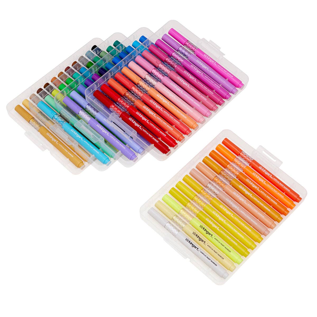 Markers - Acrylic Paint Markers Set – Includes Storage Case - 60 Colors