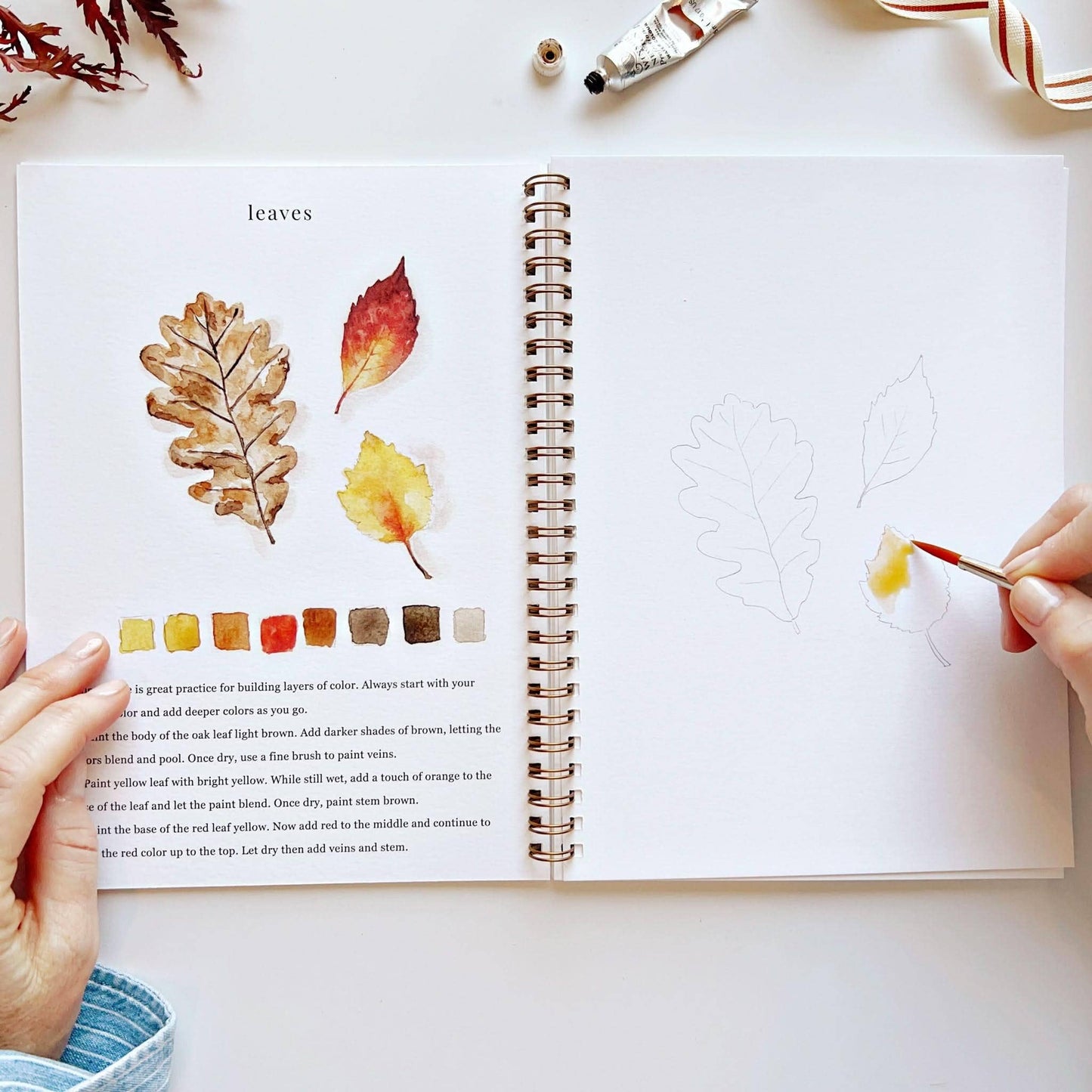 Workbook - Autumn watercolor workbook