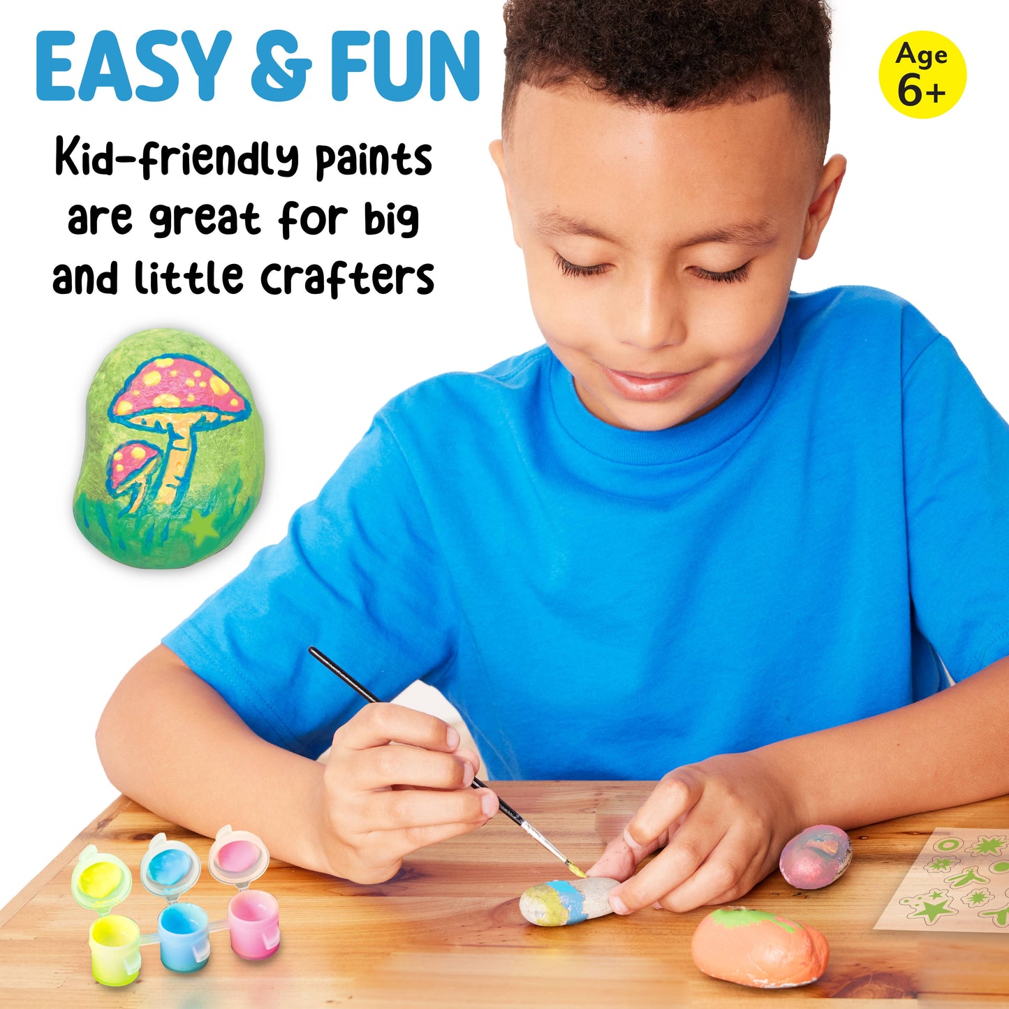Craft Kit - Glow-in-the-Dark Rocks Mini Craft Kit for Kids