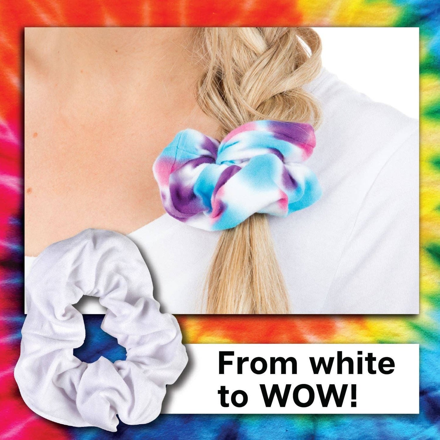Tulip Scrunchies White 4 Pack