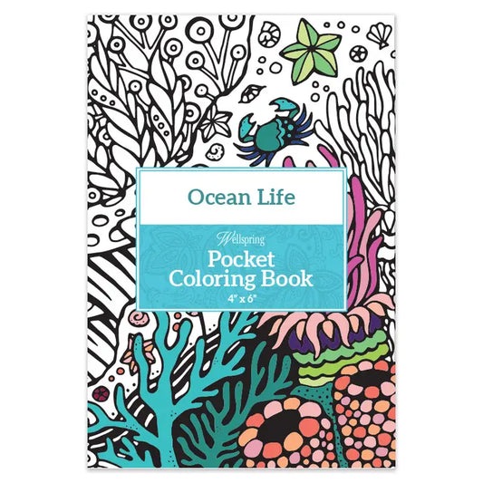 Coloring Book - Pocket Coloring Book - Ocean Life