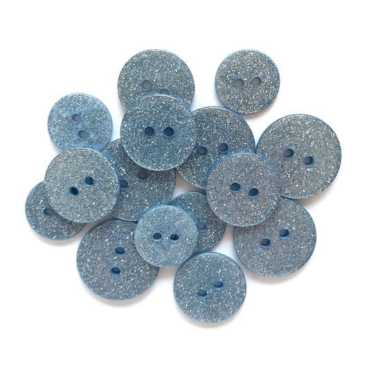 Buttons - Blue Lagoon Glitter Buttons