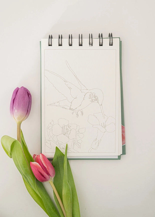 Paper - Little Bit of Summer - Mini Watercoloring Book