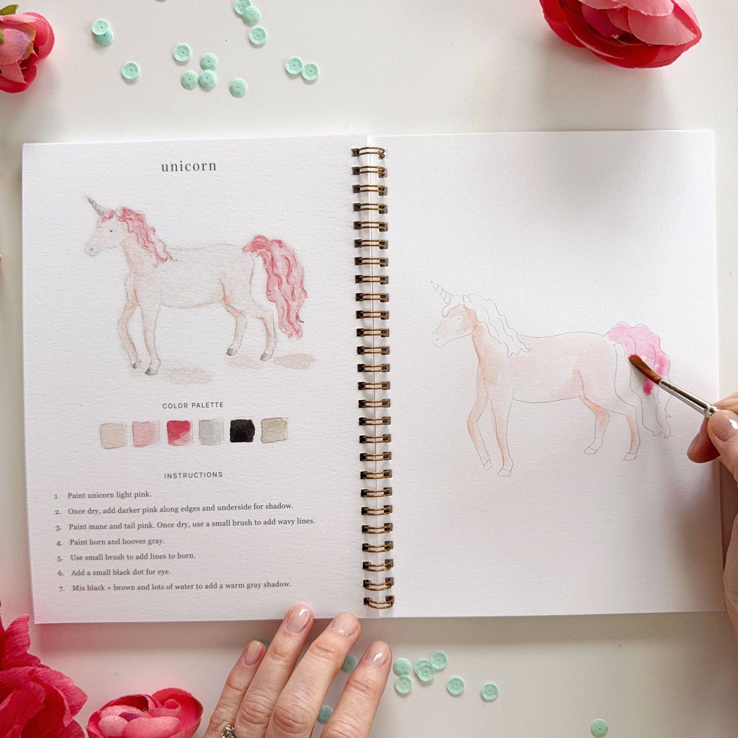Workbook - Fairytale watercolor workbook