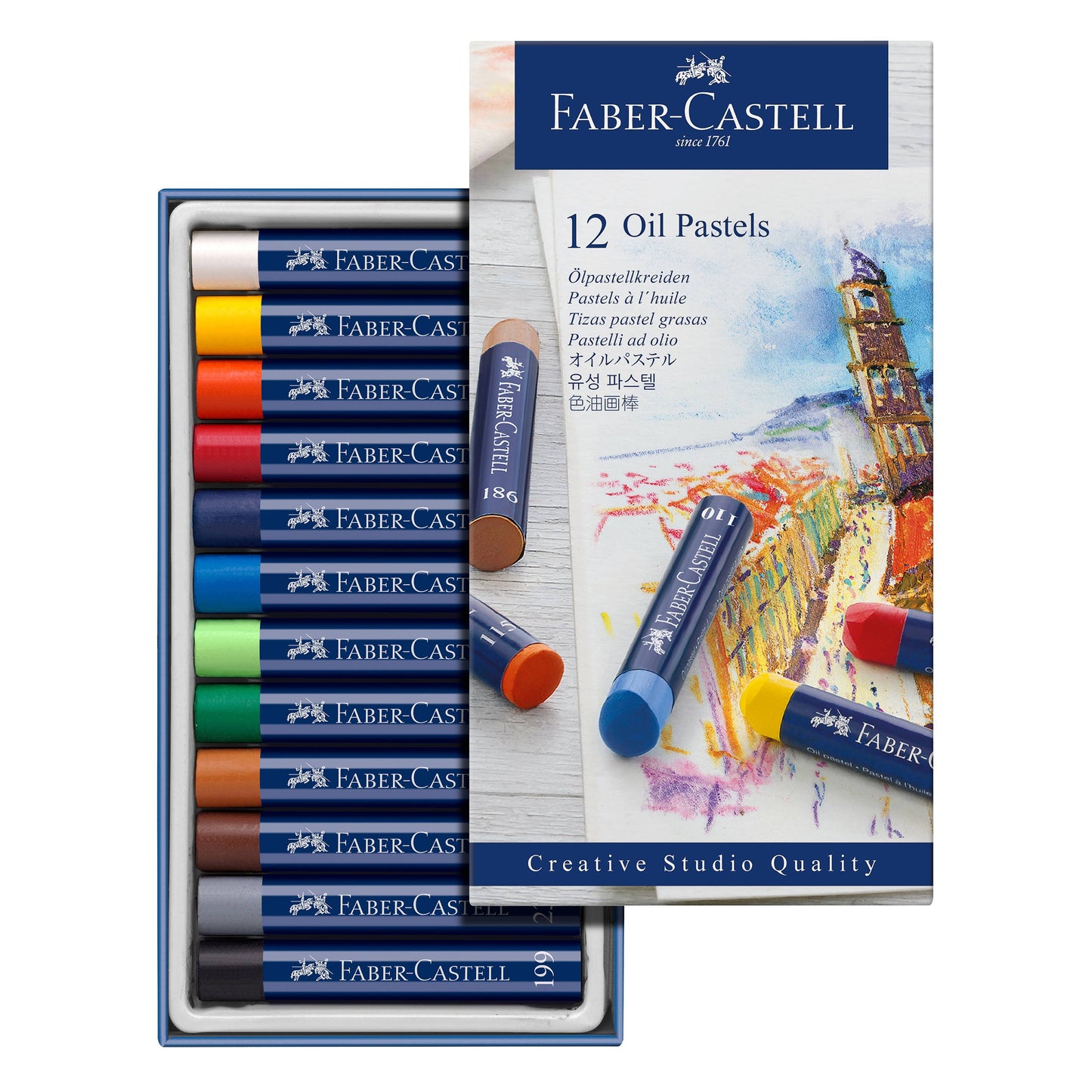 Oil Pastel Crayons - 12 Ct Box