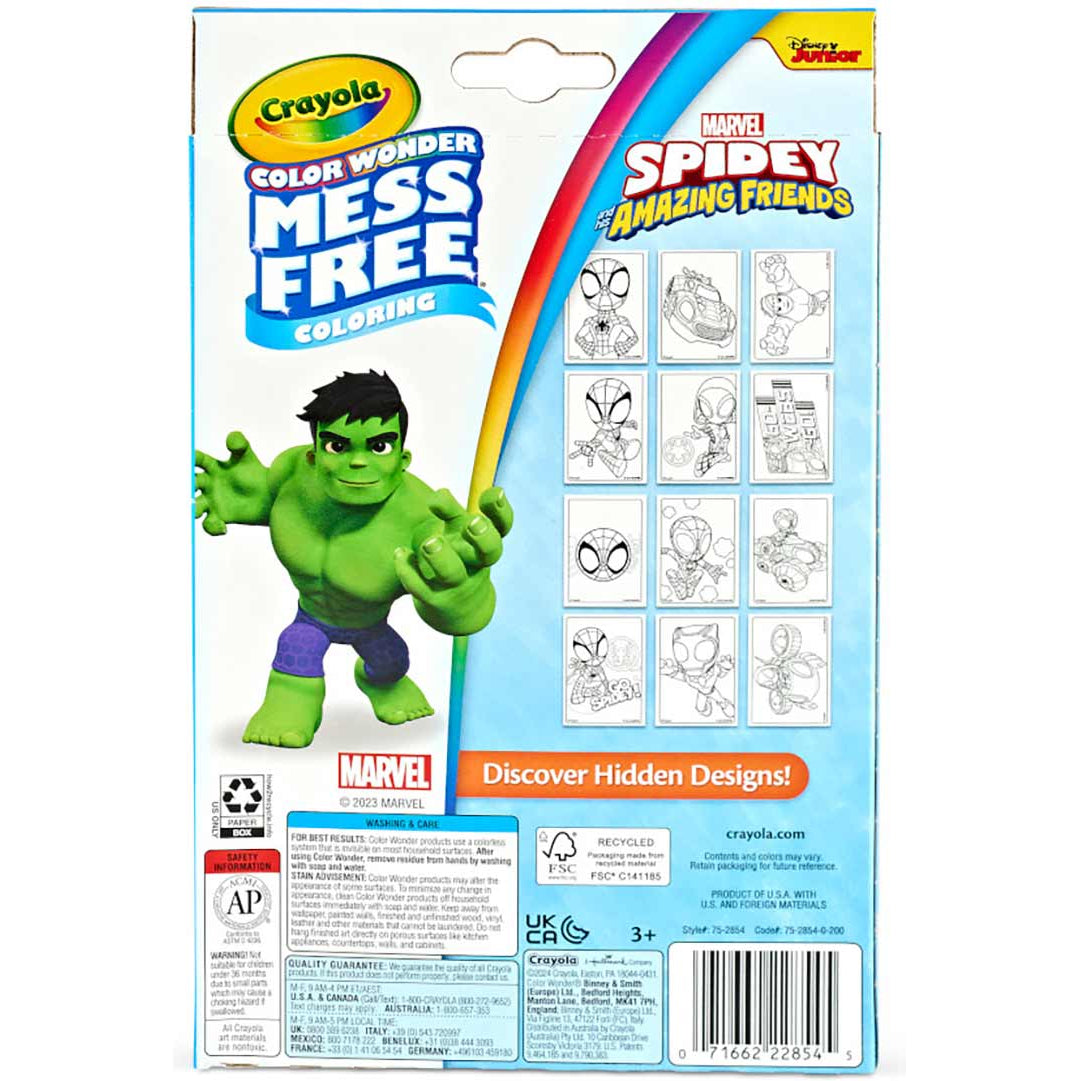 Coloring Book - Marvel Spidey Crayola Color Wonder Mini Box Set with Markers