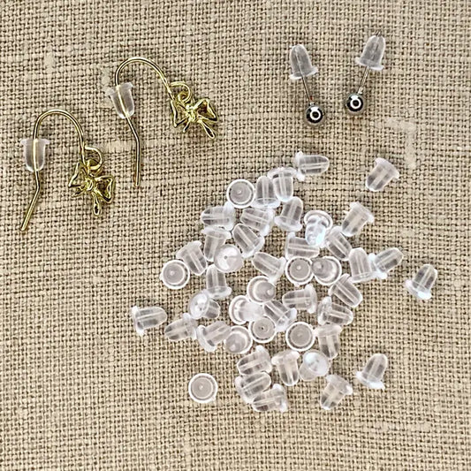 Jewelry - Rubber Bullet Clutch Earring Backs 50pc