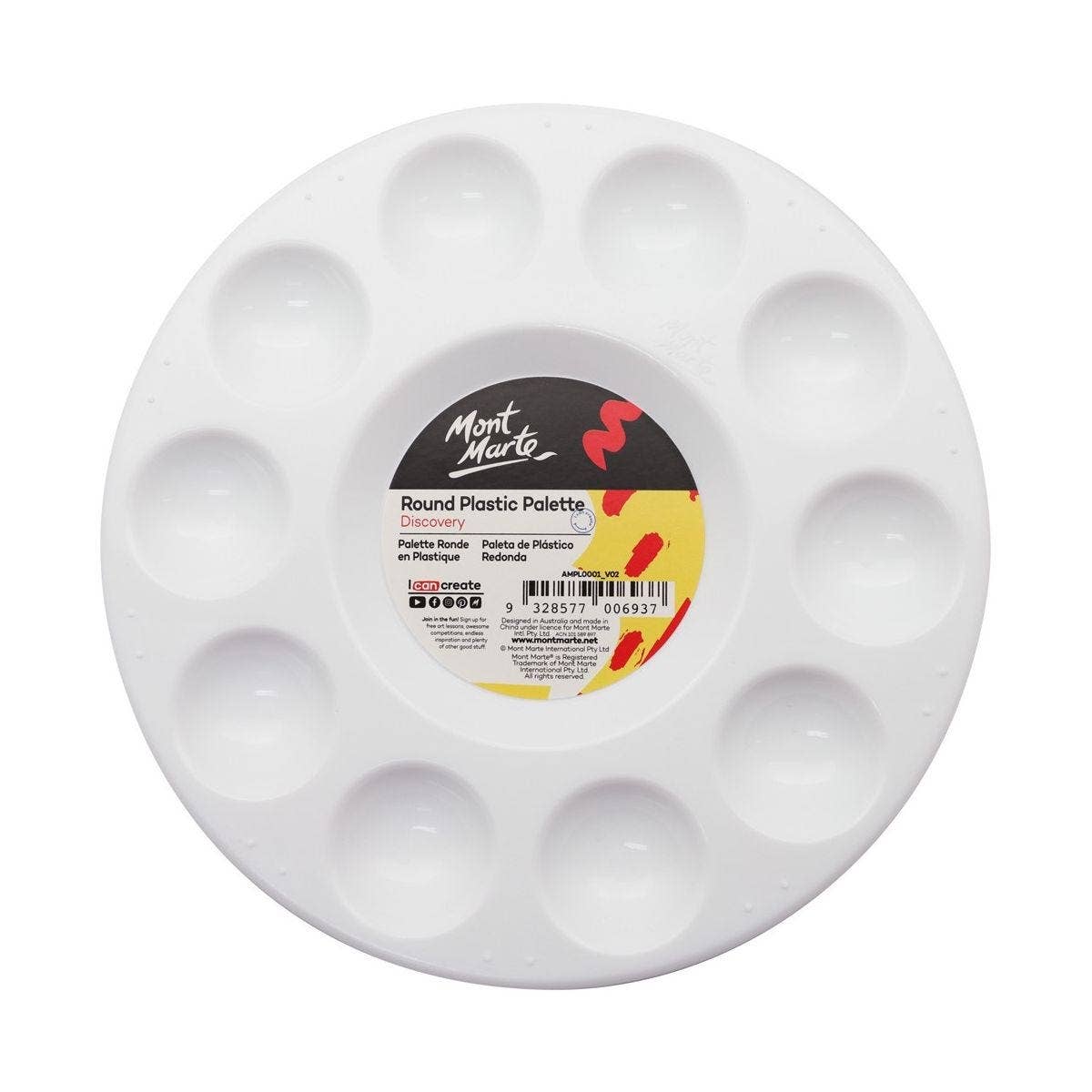 Palette - Round Plastic Palette Discovery 17cm (6.7in)