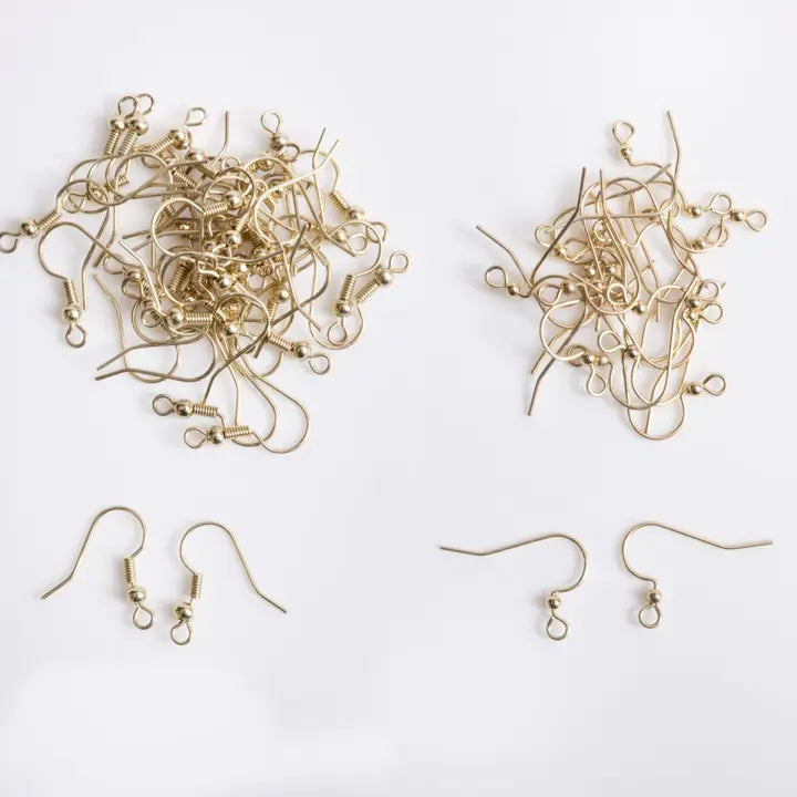 Jewelry - Gold French Ear Wire Earring Hooks 56pc Assortment