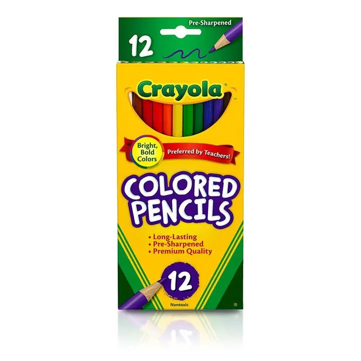 Pencils - Crayola 12 Count Colored Pencils Long