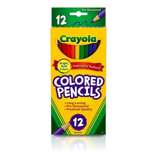 Pencils - Crayola 12 Count Colored Pencils Long