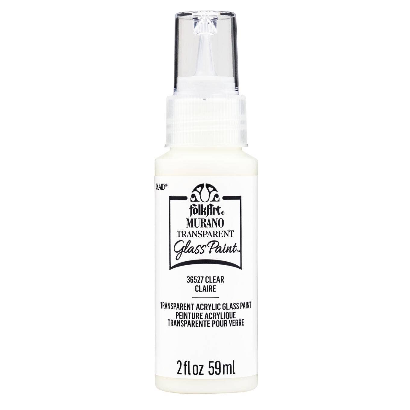 Paint-  Murano Glass Paint - 2 oz: Opaque White