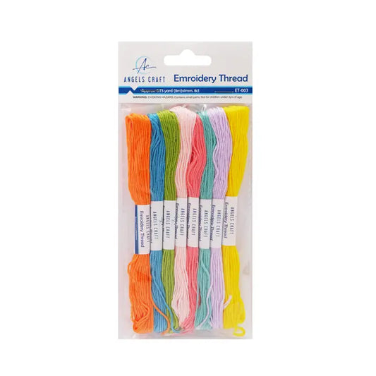 Thread - Pastel Colored Embroidery Thread 8ct