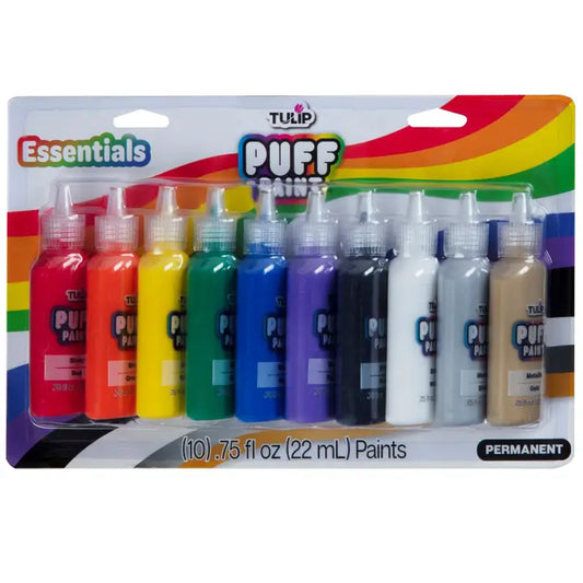 Paint - Puff Paint Essentials .75 Fl oz 10 Pack