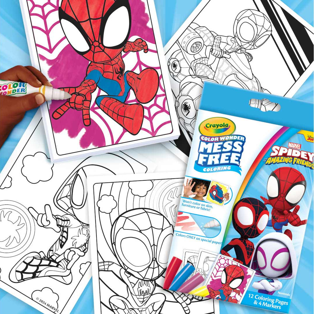 Coloring Book - Marvel Spidey Crayola Color Wonder Mini Box Set with Markers