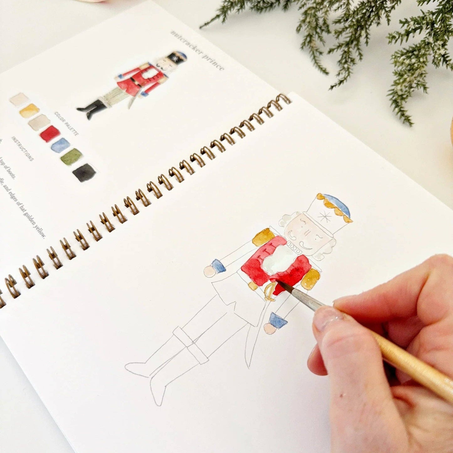 Workbook - Nutcracker watercolor workbook