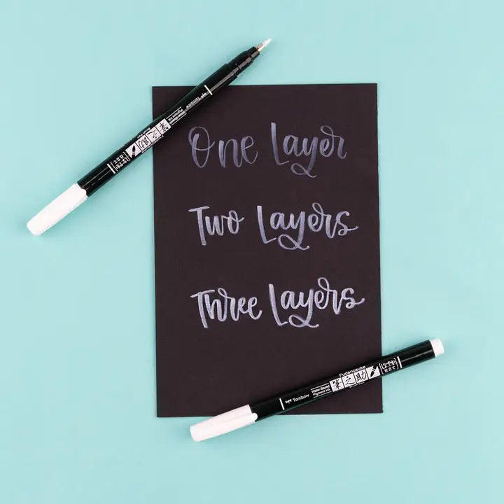Pens - Fudenosuke Brush Pens, White 2-Pack