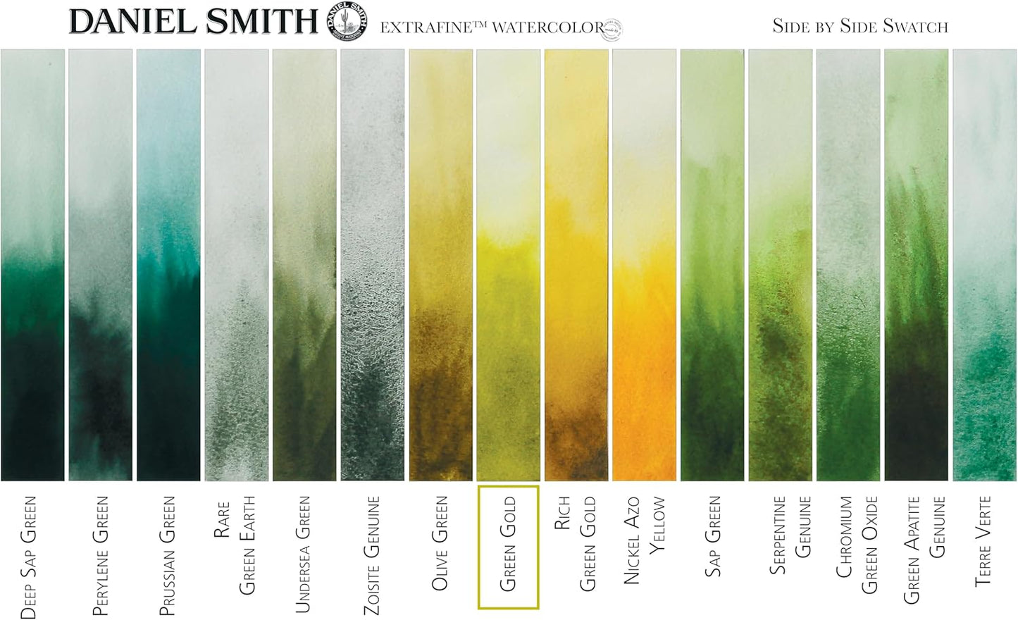Paint - Daniel Smith Extra Fine Watercolor Paint 5ml Tube - Green Gold