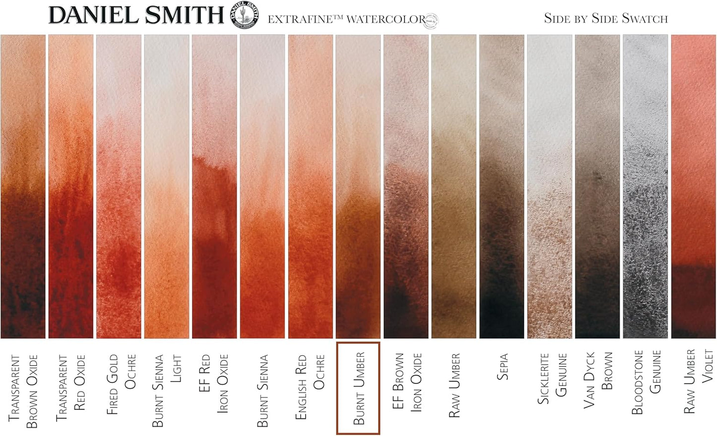 Paint - Daniel Smith Extra Fine Watercolor Paint 5ml Tube - Burnt Umber