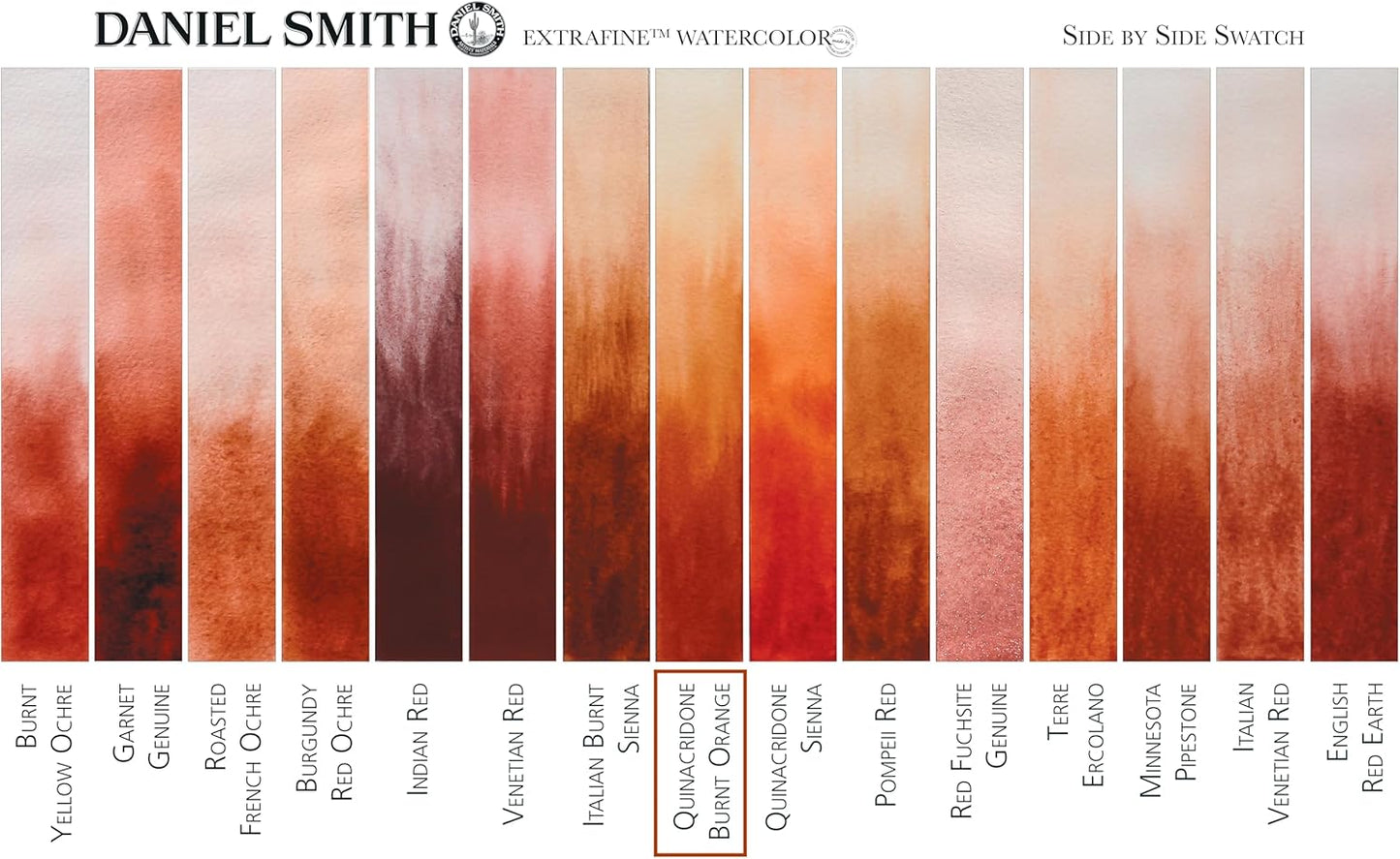 Paint - Daniel Smith Extra Fine Watercolor Paint 5ml Tube - Quinacridone Burnt Orange