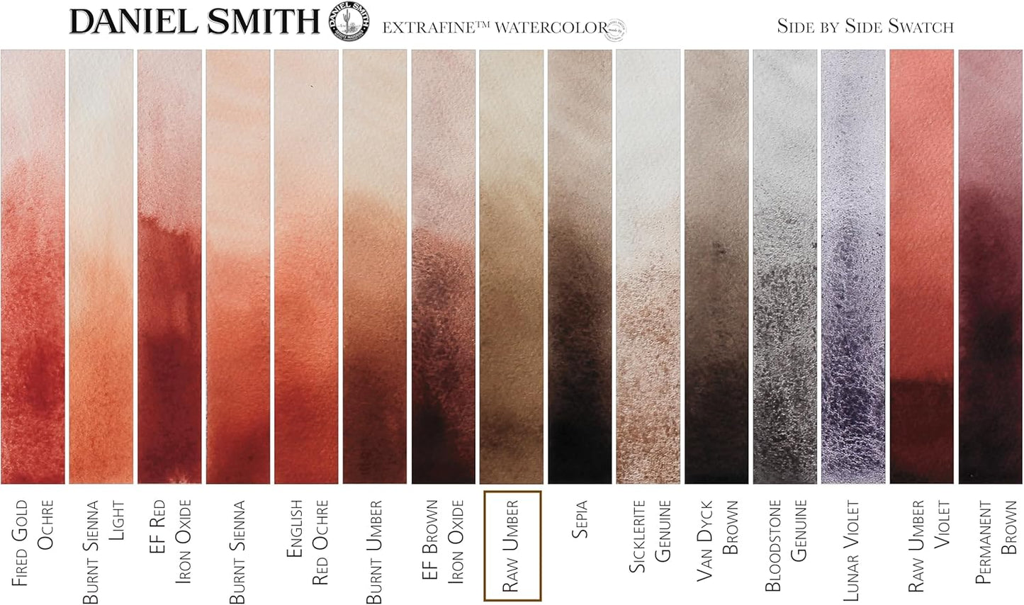 Paint - Daniel Smith Extra Fine Watercolor Paint 5ml Tube - Raw Umber