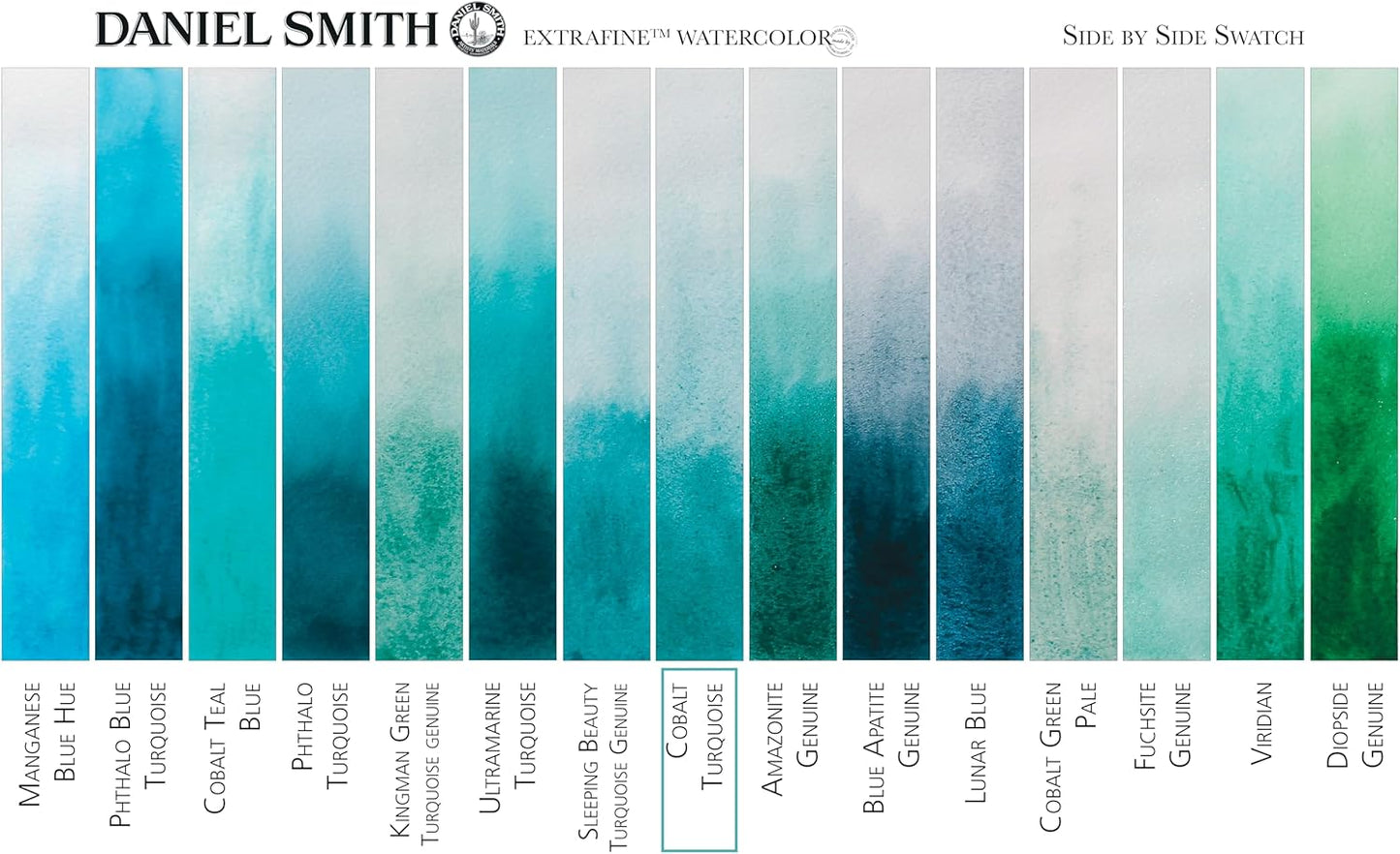 Paint - Daniel Smith Extra Fine Watercolor Paint 5ml Tube - Cobalt Turquoise