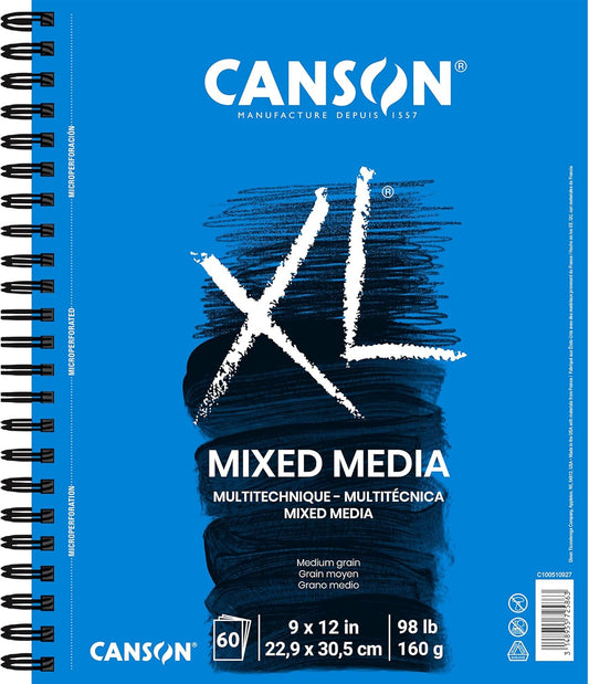 Paper - Canson XL Mixed Media Paper Pad 9"X12"