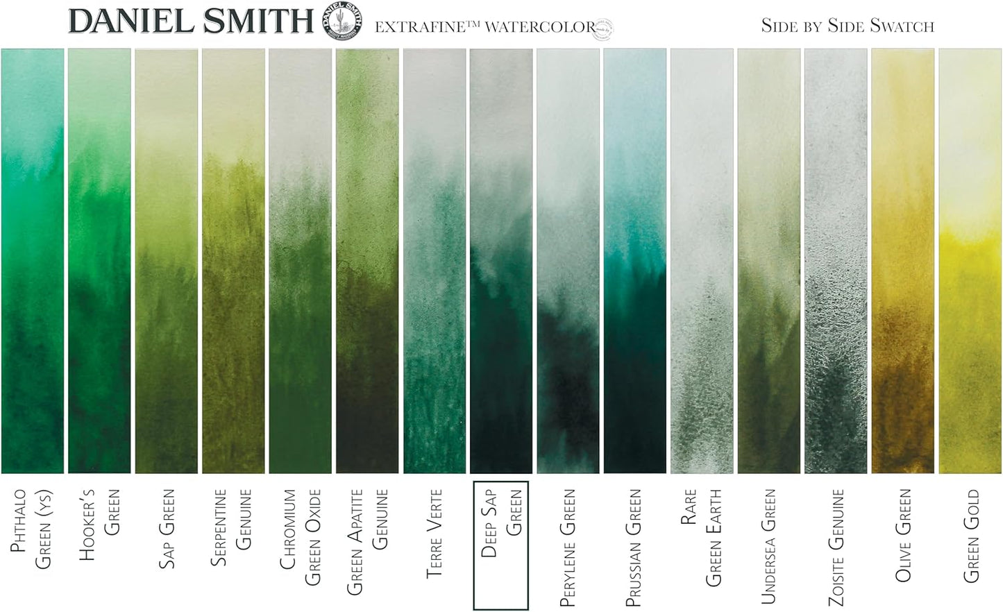 Paint - Daniel Smith Extra Fine Watercolor Paint 5ml Tube - Deep Sap Green