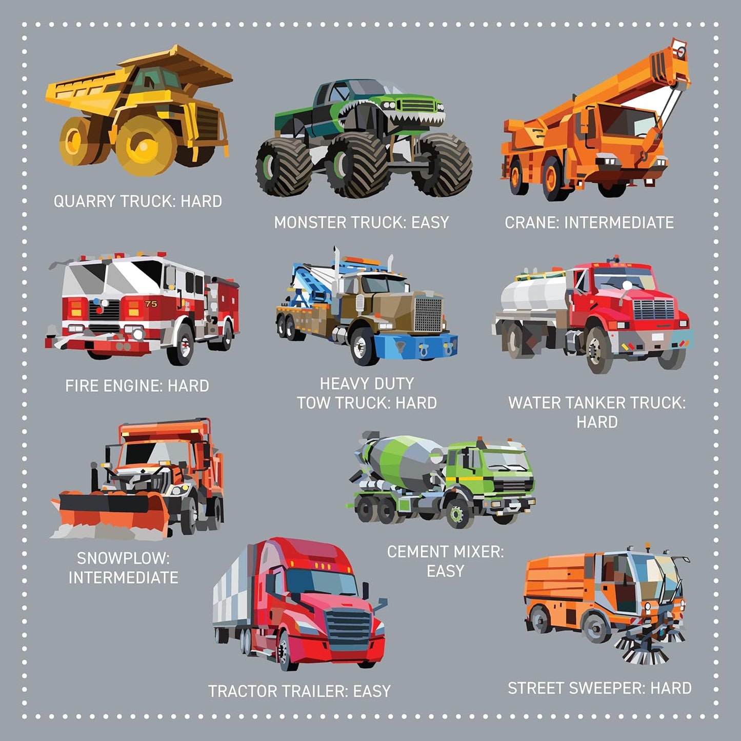 Sticker - My Sticker Painting Book Trucks