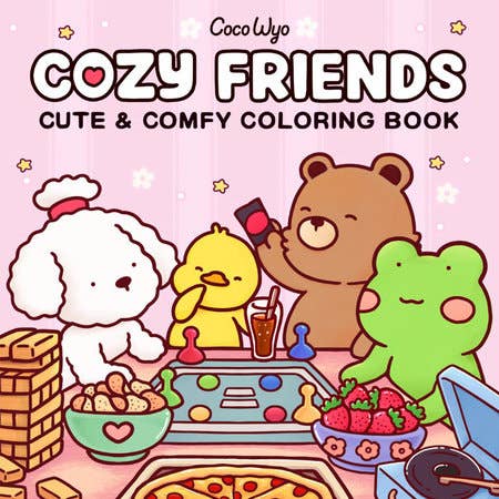 Coloring Book - Cozy Friends Coloring Book For Adults And Kids