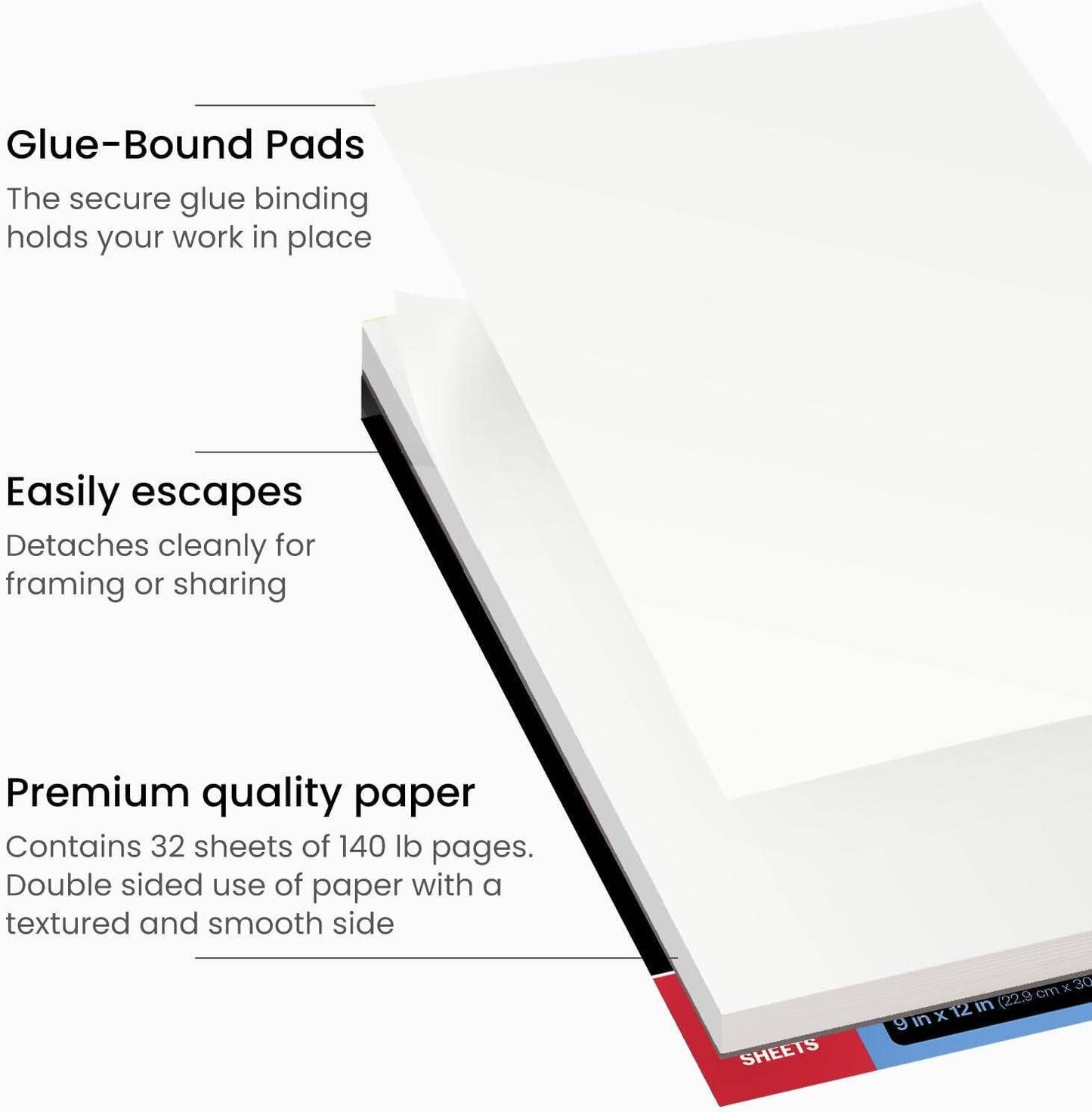 Paper Pad - Arteza® Expert Watercolor Pad, 9" x 12", 32 Sheets