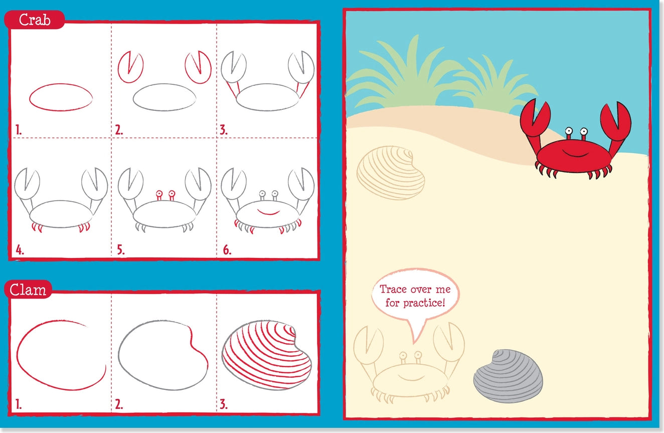 Coloring Book - Learn To Draw... Ocean Wonders!