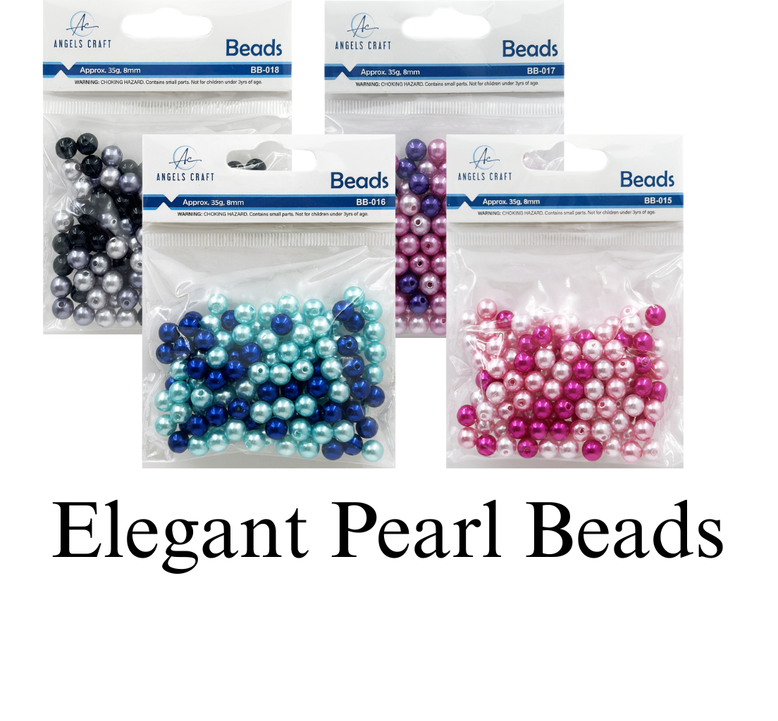 Jewelry Pearl Bead Mix Black & Grey & Dark Grey