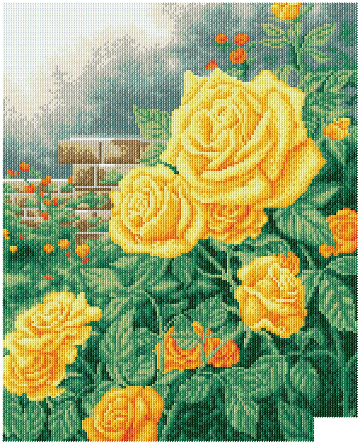 Diamond Dotz - A Perfect Yellow Rose