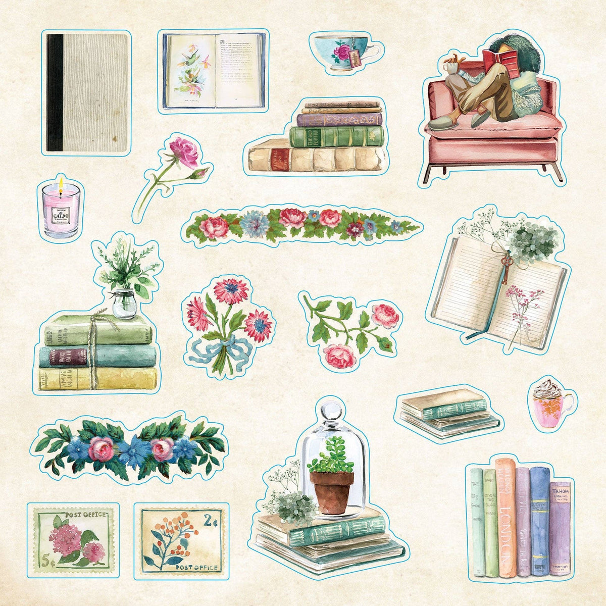 Stickers - Bibliophilia Ephemera Sticker Book
