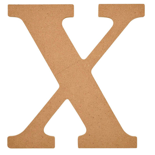 Wood - 8 inch MDF Letter - X