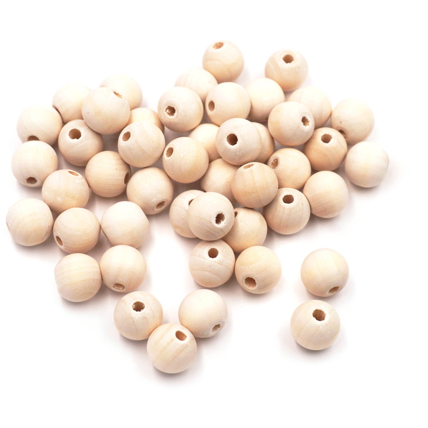 Jewelry - Approx. 50g Wooden Beads (2 sizes available): 14mm Round