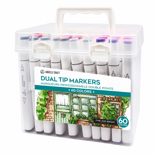Marker - Dual-Tip Alcohol Marker Set - 60 Colors