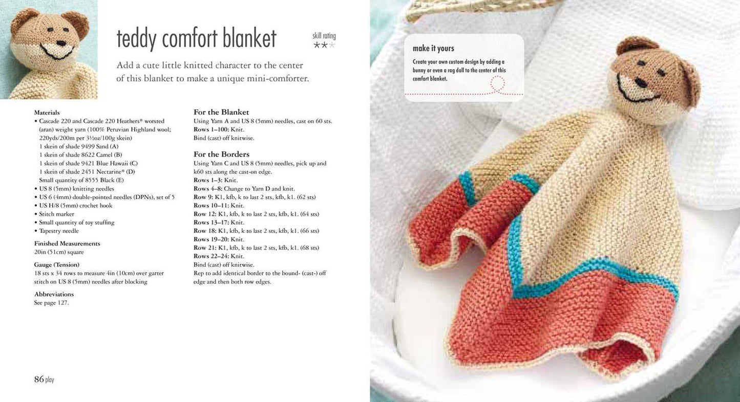 Book - 35 Knitted Baby Blankets by Laura Strutt: Paperback; 128 pages