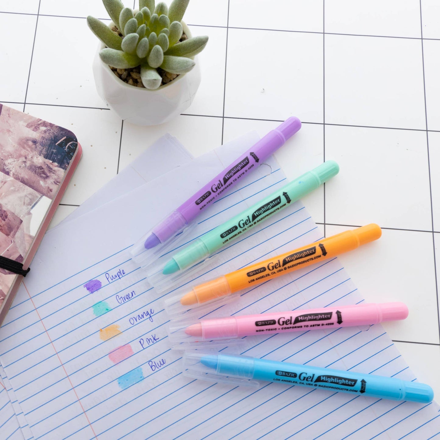 Highlighter - 5 Pastel Color Gel Bible