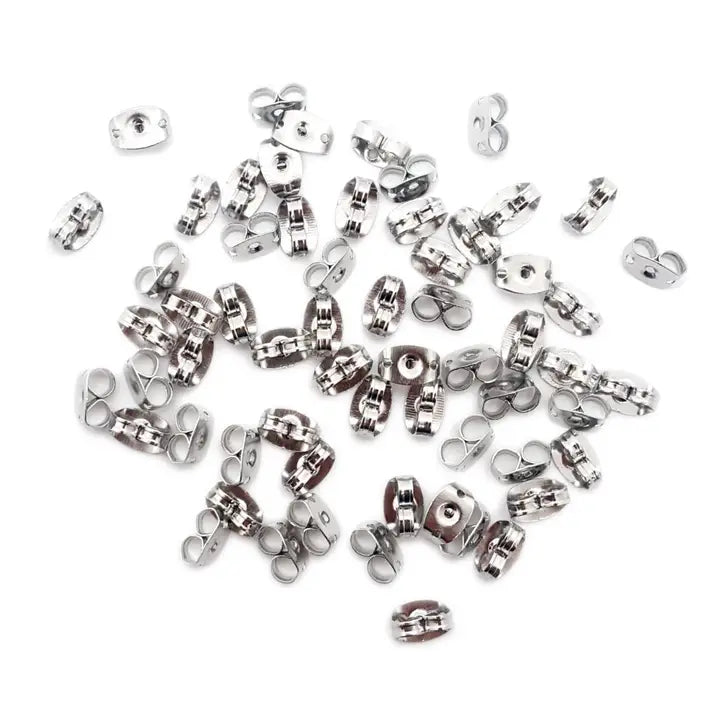 Jewelry - Earring Back Wing Clutch Silver