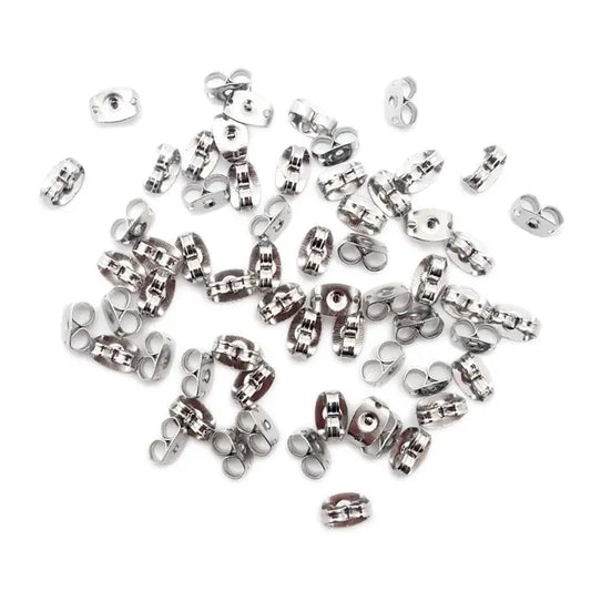 Jewelry - Earring Back Wing Clutch Silver